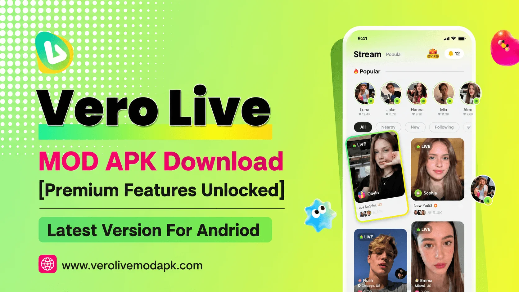 Vero Live MOD APK Featured image