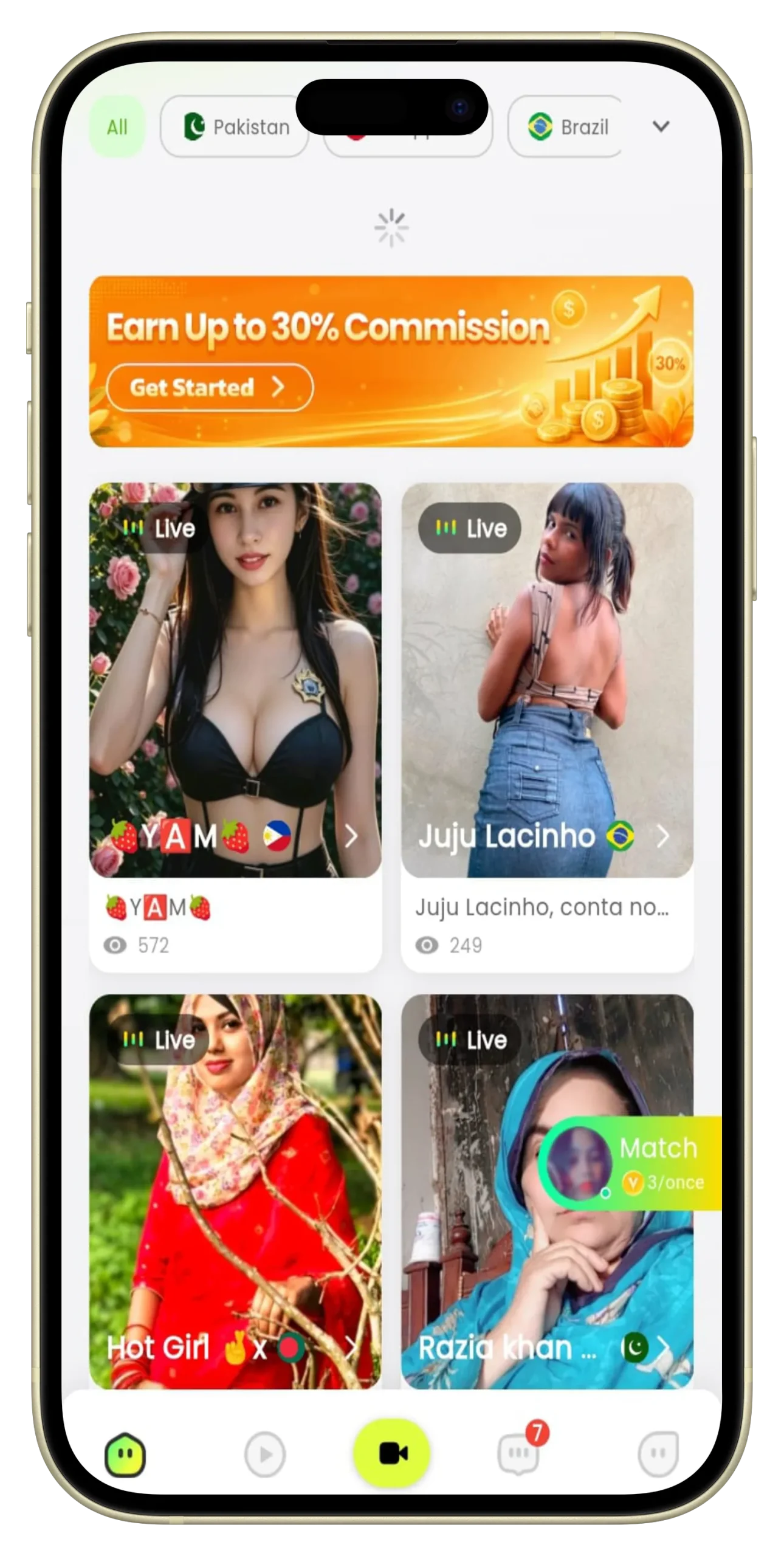 Vero Live Mobile Screenshot 1